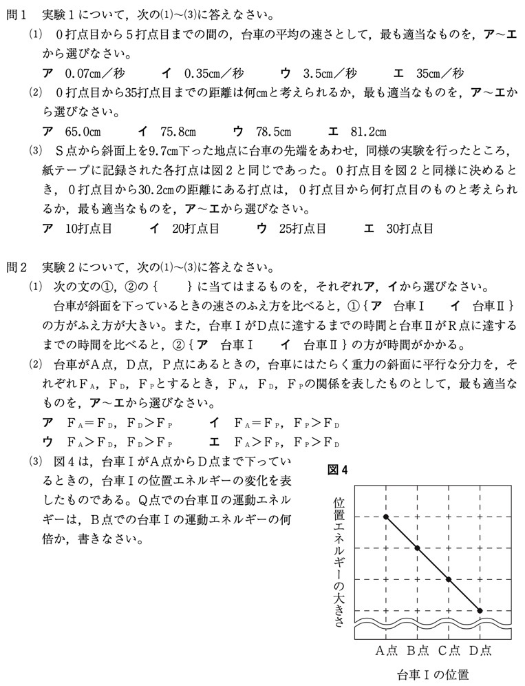 19年 北海道公立高校入試 理科 の過去問を詳しく解説 難しい 使える画像付き 家庭教師のそら