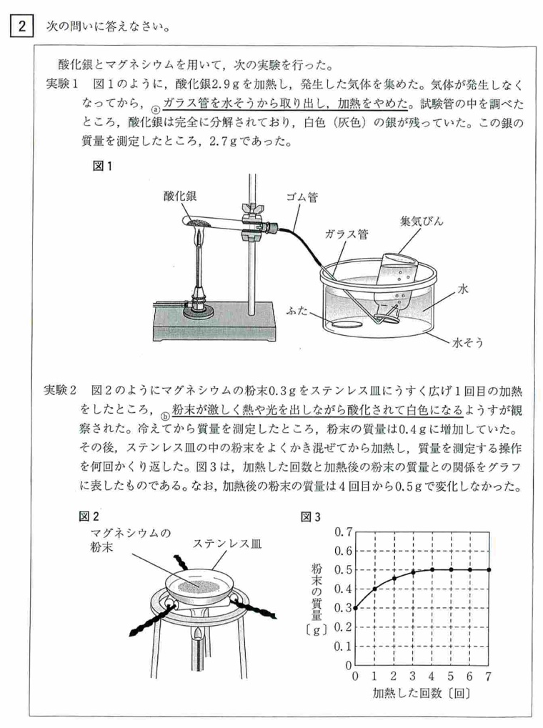 15年 北海道公立高校入試 理科 の過去問を詳しく解説 使える画像付き 家庭教師のsora