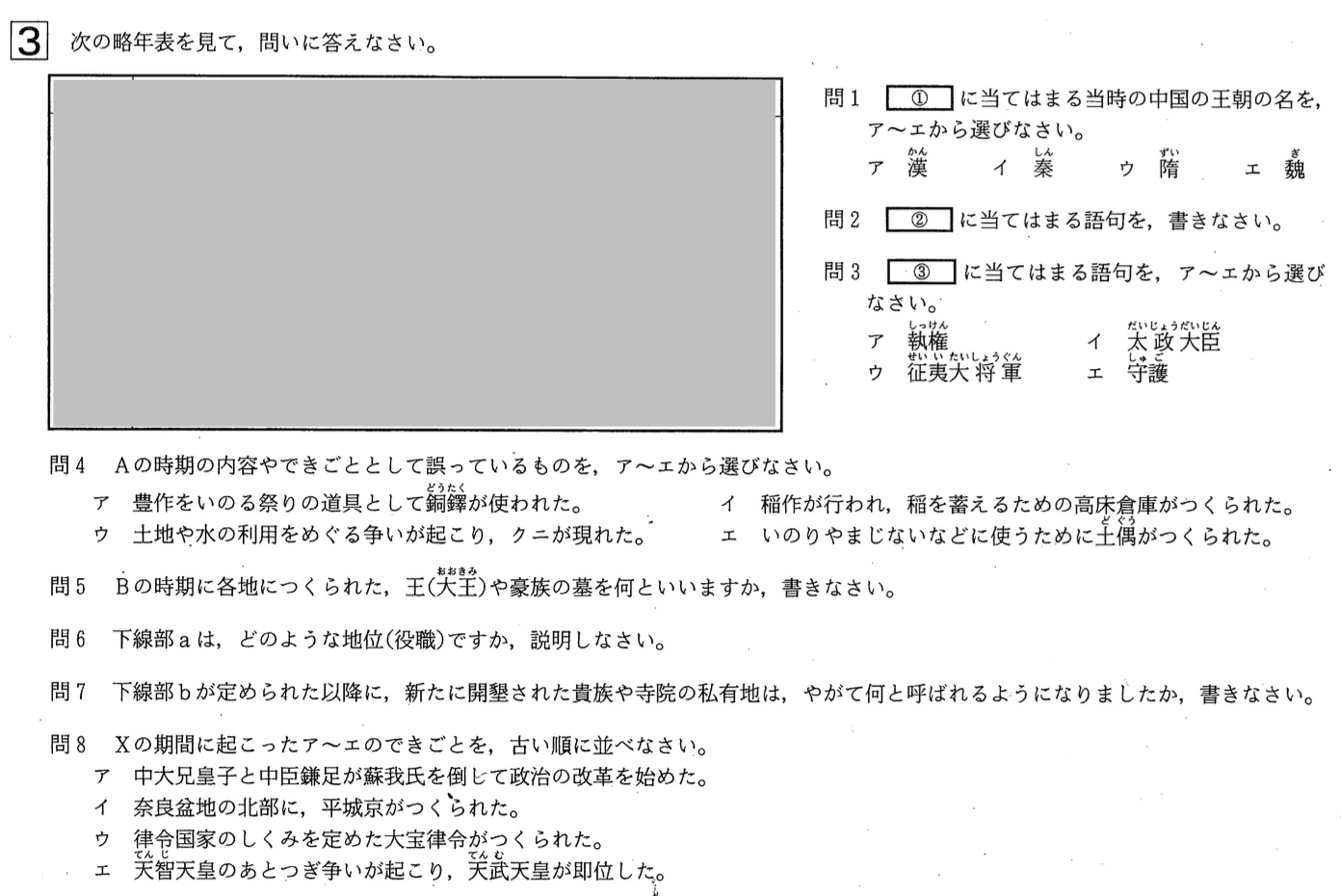 【2020年】中学3年北海道学力テスト総合A「社会」