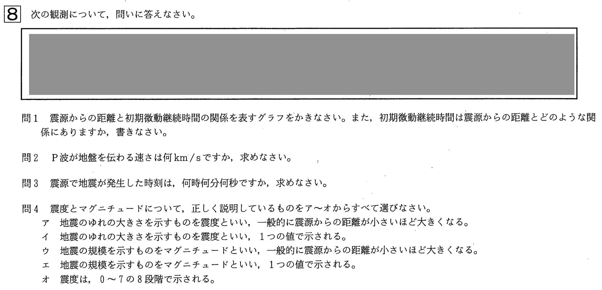 中学3年北海道学力テスト総合C「理科」(2021、令和3年)問題