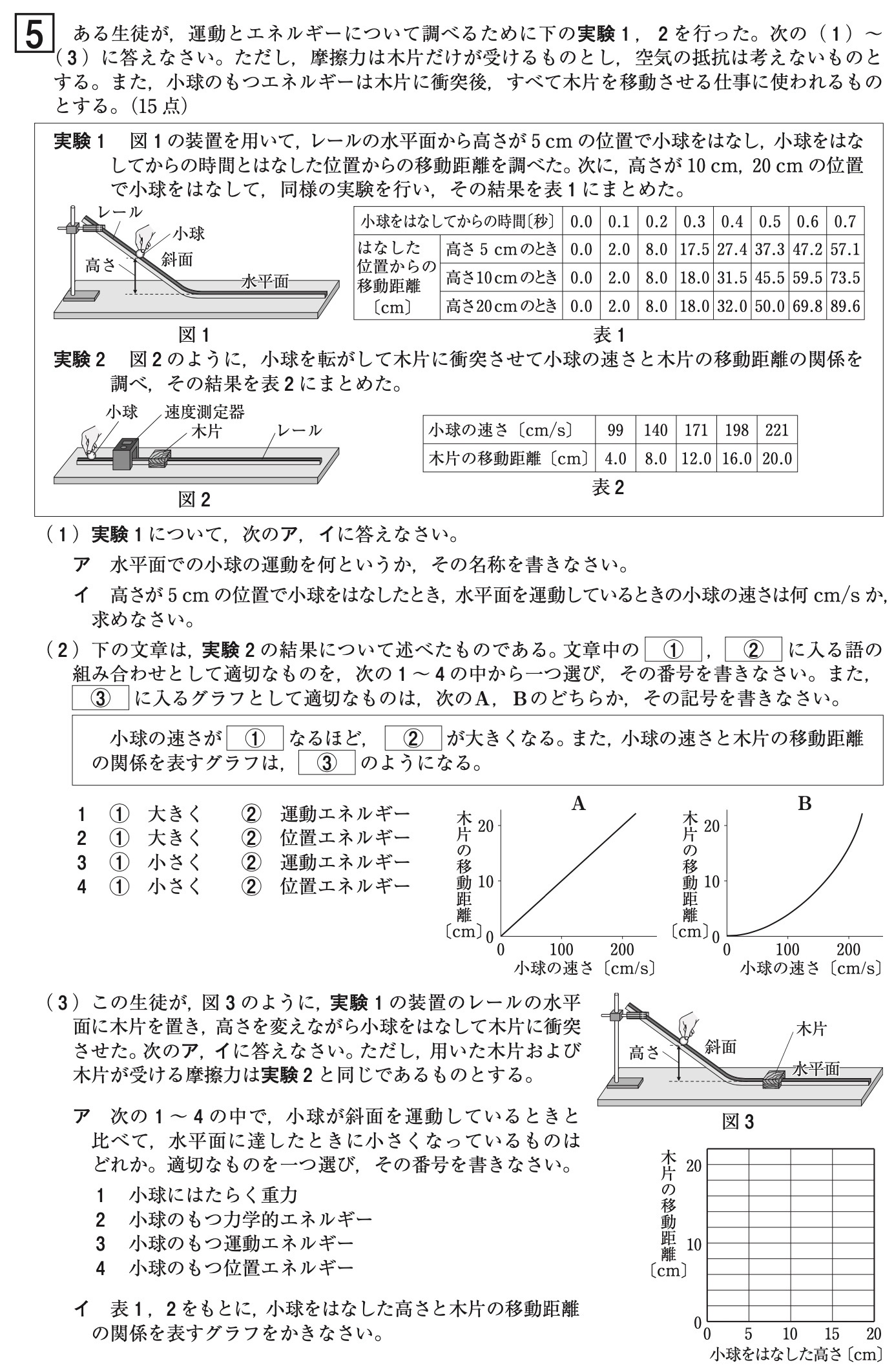 青森県公立高校入試理科2022年(令和4年)過去問題