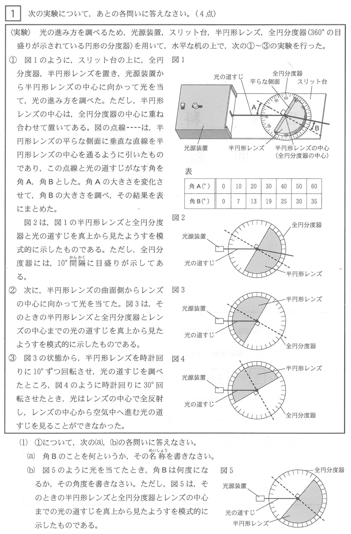 三重県公立高校入試理科2022年(令和4年)過去問題