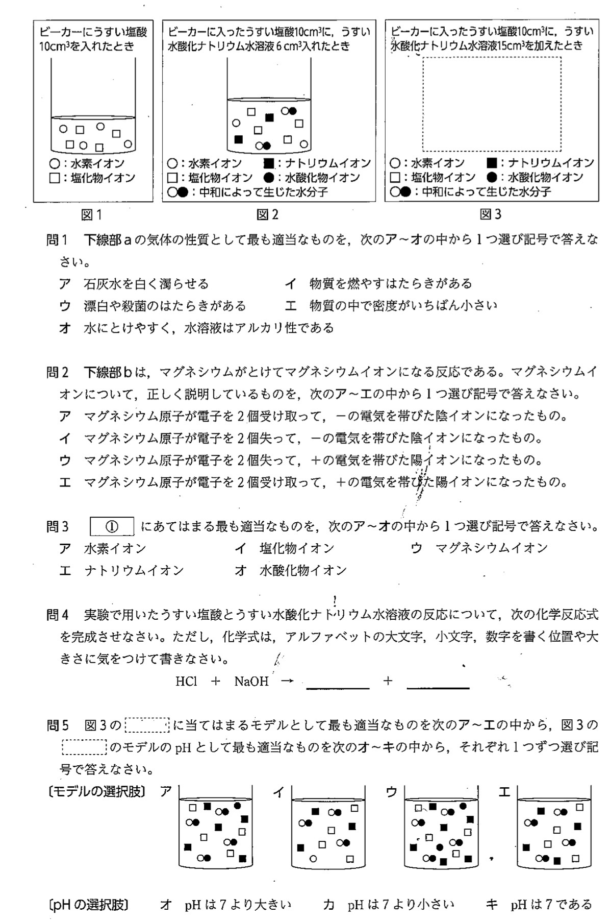 沖縄県公立高校入試理科2022年(令和4年)過去問題