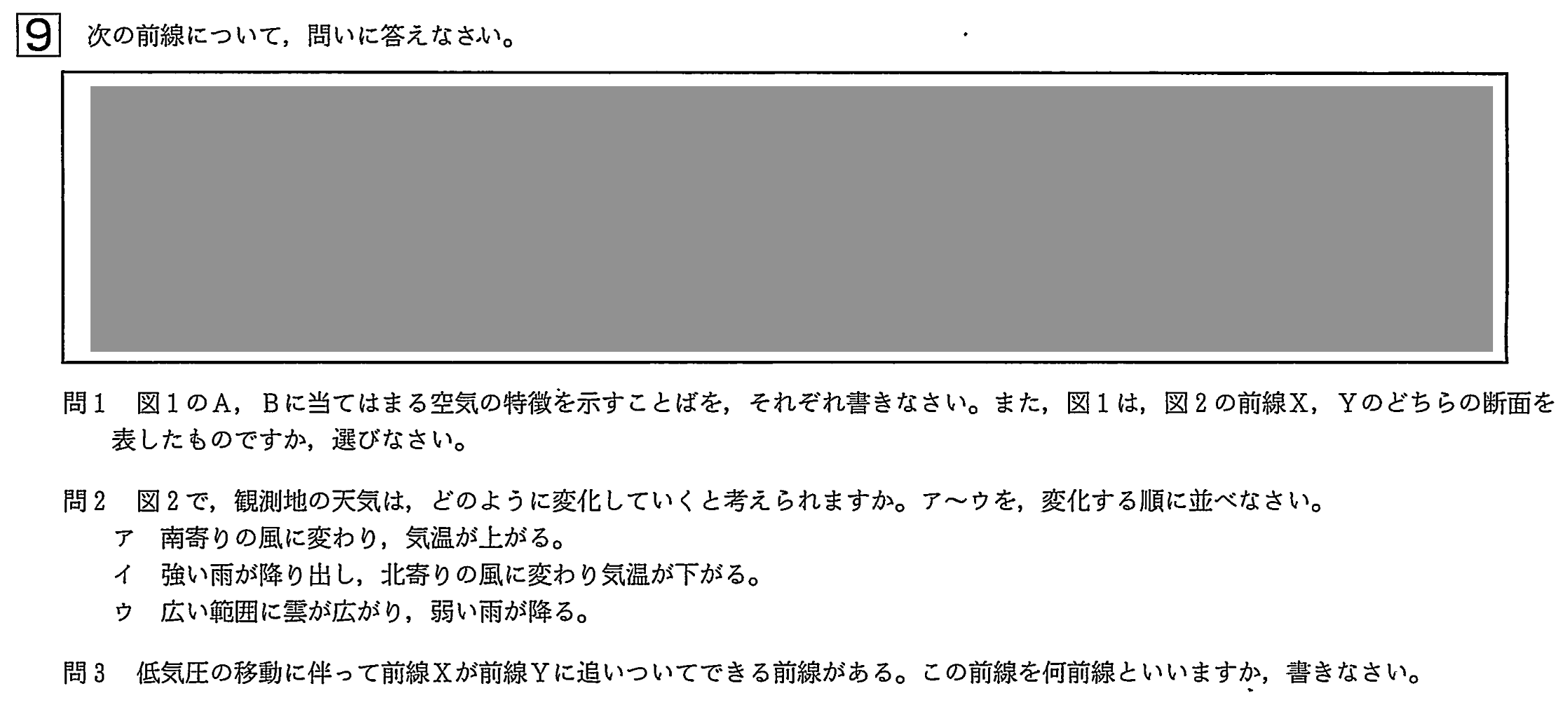 中学3年北海道学力テスト総合A「理科」(2023、令和5年)問題