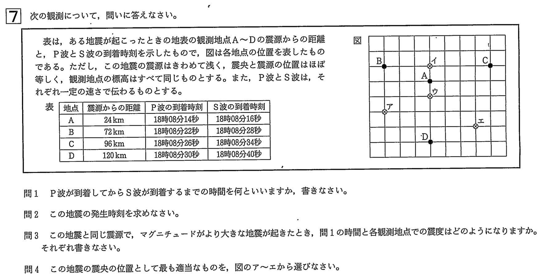 中学3年北海道学力テスト総合B「理科」(2023、令和5年)問題