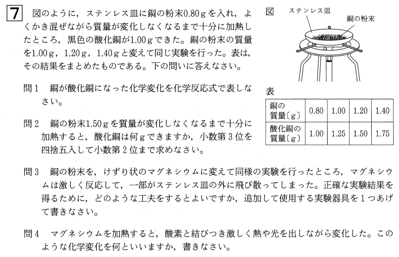 【2023年】中学2年北海道学力テスト第3回「理科」の過去問題