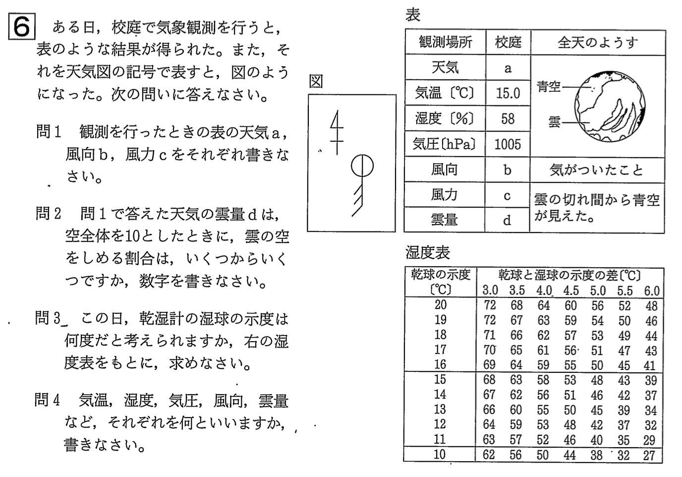 【2022年度】中学2年北海道学力テスト第4回「理科」の過去問題